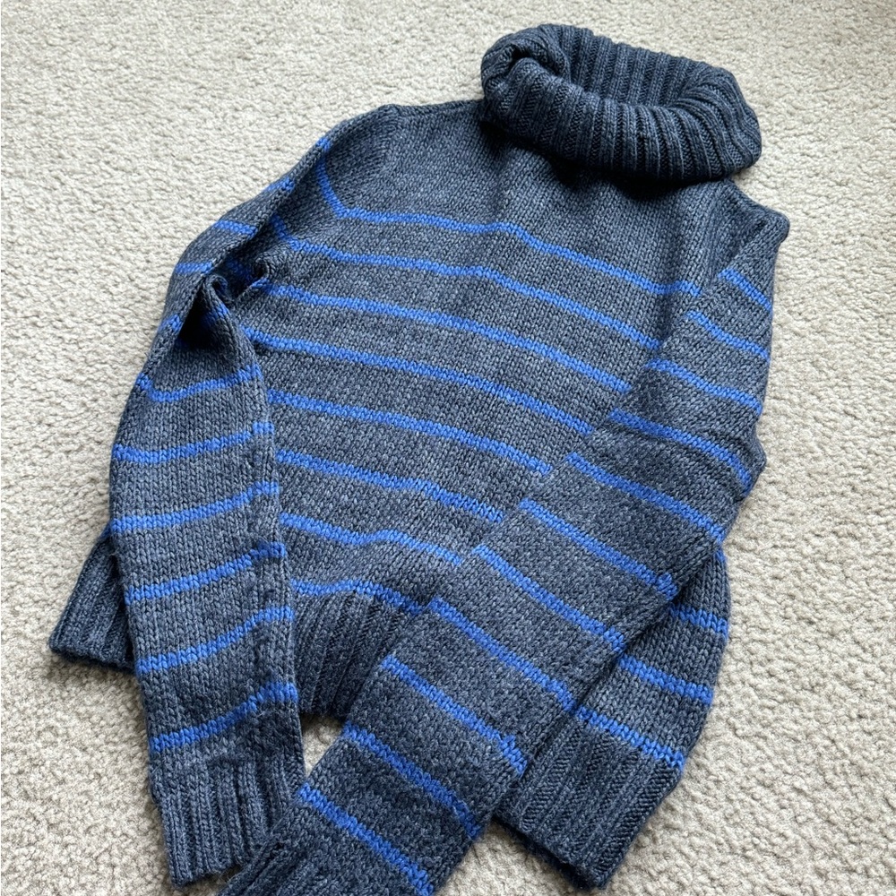 Black & Grey Turtleneck Sweater